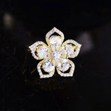 Flower Small Brooch Temperament Anti-glare Buckle Creative Collar Pin
