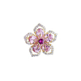 Flower Small Brooch Temperament Anti-glare Buckle Creative Collar Pin