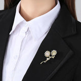 Sunflower Brooches for Women Jewelry Brooch Pin Dress Coat Accessories