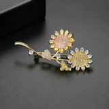 Sunflower Brooches for Women Jewelry Brooch Pin Dress Coat Accessories