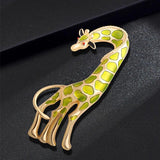 Alloy Drip Giraffe Brooch Ladies Clothing Pin Accessories