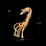 Alloy Drip Giraffe Brooch Ladies Clothing Pin Accessories