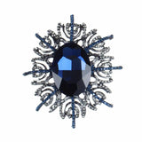 Crystal Flower Brooch Pin for Women Wedding Dress Jewelry