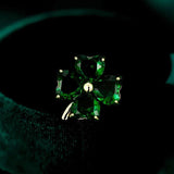 Tiny Mini Heart Clover Brooch Women Dress Accessories