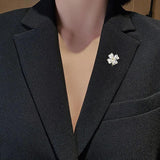 Tiny Mini Heart Clover Brooch Women Dress Accessories