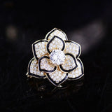 Zircon Flower Fragrance Brooch Anti-lighting Collar Pin