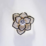 Zircon Flower Fragrance Brooch Anti-lighting Collar Pin