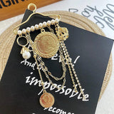 Vintage Tassel Metal Pin Brooch Clothing Hanger Pendant