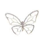 Butterfly Zircon Brooch Pin Cheongsam Corsage