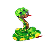 Green Snake Brooch Acrylic Animal Brooch for Women Men Children
