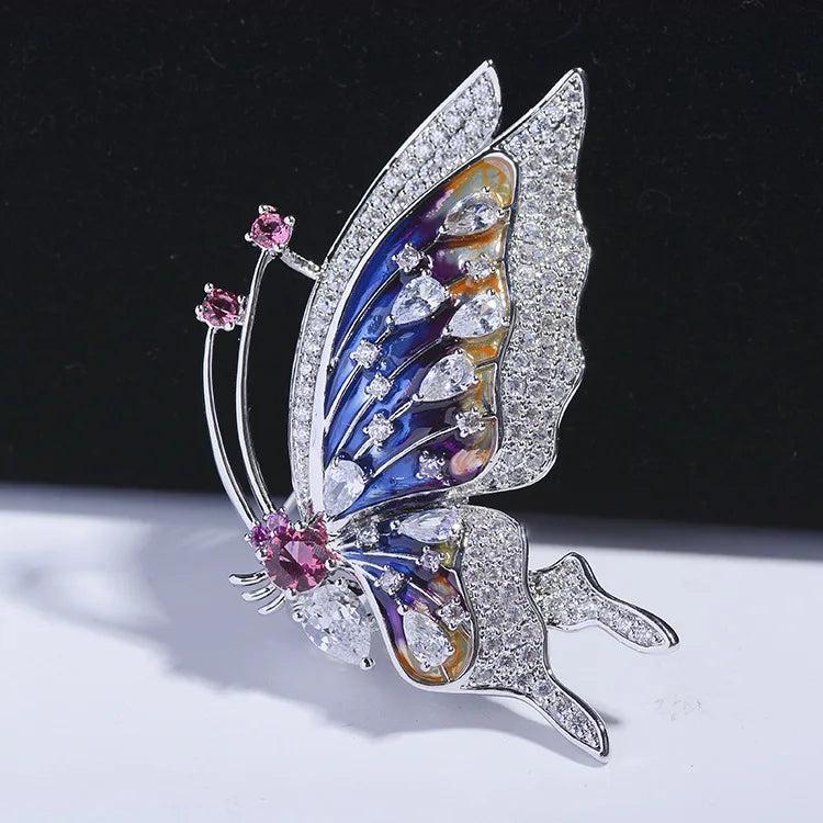Wind Dripping Oil Smart Butterfly Corsage Mini Brooch