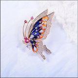 Wind Dripping Oil Smart Butterfly Corsage Mini Brooch