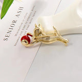 Cat Play Ball Brooch Corsage Hat Pins Jewelry Women Accessories
