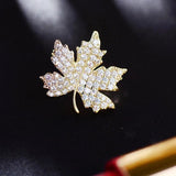 Maple Leaf Small Collar Pin Men's Brooch Suit Collar Accessories