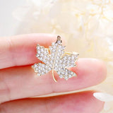 Maple Leaf Small Collar Pin Men's Brooch Suit Collar Accessories