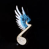 Wings Note Brooch Creative Personality Pin Brooch