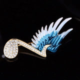 Wings Note Brooch Creative Personality Pin Brooch