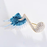 Wings Note Brooch Creative Personality Pin Brooch