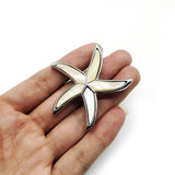Shell Brooches Alloy Brooch Pin Jewelry Accessories Starfish Shape