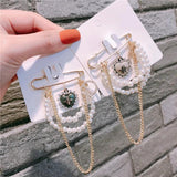 Crystal Bee Pearl Brooch Women Accessories