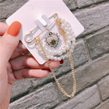 Crystal Bee Pearl Brooch Women Accessories