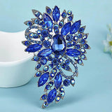 Rhinestone Crystal Brooch Pins Vintage Hijab Accessories Flower Pin Brooches