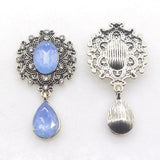 10Pcs Rhinestone Flat Brooch, Wedding Party Decoration
