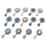 10Pcs Rhinestone Flat Brooch, Wedding Party Decoration