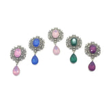 10Pcs Rhinestone Flat Brooch, Wedding Party Decoration