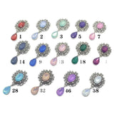 10Pcs Rhinestone Flat Brooch, Wedding Party Decoration