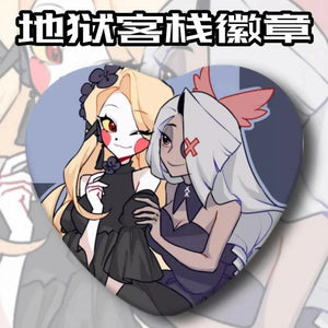 HazbinHotel Anime Badges Pins Cartoon Alastor Women Brooch