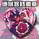 HazbinHotel Anime Badges Pins Cartoon Alastor Women Brooch