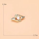 Beaut&Berry Pearl Couple Hands Brooches Women Men Weddings Banquet Brooch Pins