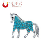 Animal Horse Brooch Crystal Rhinestone Birthday Gift