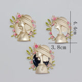 Vintage Portrait Brooch Women's Dress Accessory