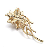 Opal Crystal Flower Brooch Pin Jewelry For Wedding Bridal