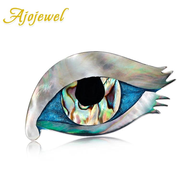 Evil Eye Brooch Shell Jewelry Gift Accessories
