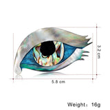 Evil Eye Brooch Shell Jewelry Gift Accessories