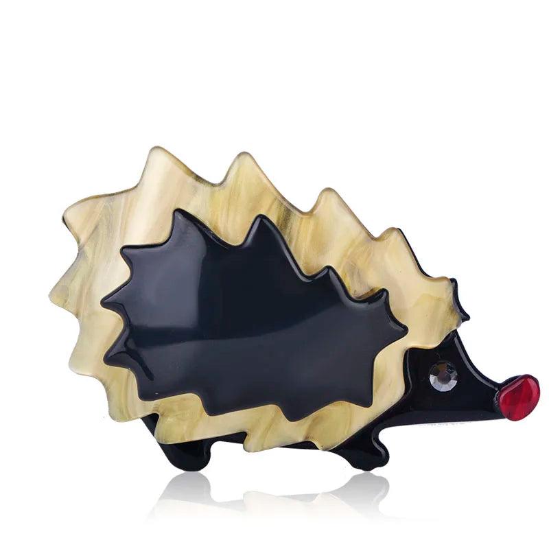 Hedgehog Shape Brooch Large Acrylic Animal Corsage Pins