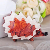 Hedgehog Shape Brooch Large Acrylic Animal Corsage Pins