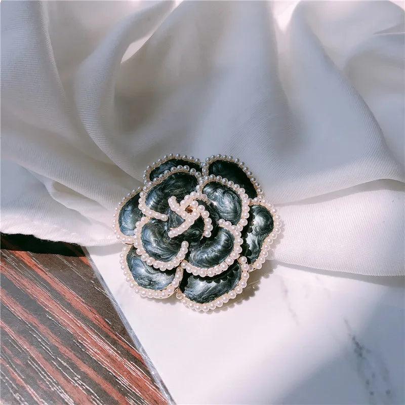 High-grade Camellia Flower Brooch for Women
