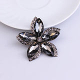 Flower Brooch Pin Crystal Brooches For Women