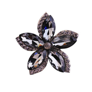 Flower Brooch Pin Crystal Brooches For Women