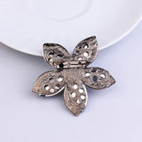 Flower Brooch Pin Crystal Brooches For Women