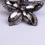 Flower Brooch Pin Crystal Brooches For Women