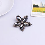 Flower Brooch Pin Crystal Brooches For Women