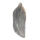 Feather Shaped Natural Shell Brooch Woman Jewelry Scarf Hat DIY Pin