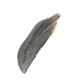 Feather Shaped Natural Shell Brooch Woman Jewelry Scarf Hat DIY Pin