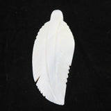 Feather Shaped Natural Shell Brooch Woman Jewelry Scarf Hat DIY Pin