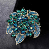 Women's Flower Brooch Wedding Bridal Hijab Pins Bijoux Brooche